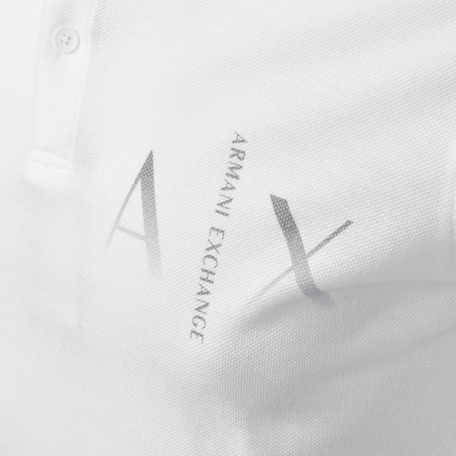 Alternative Image for ProductArmani Exchange Short Sleeved Polo T Shirt White3